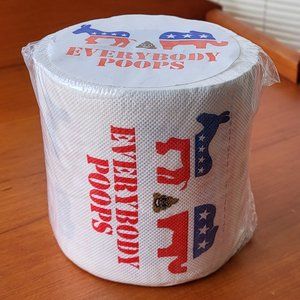 Everybody Poops political party toilet paper SEALED - donkey elephant